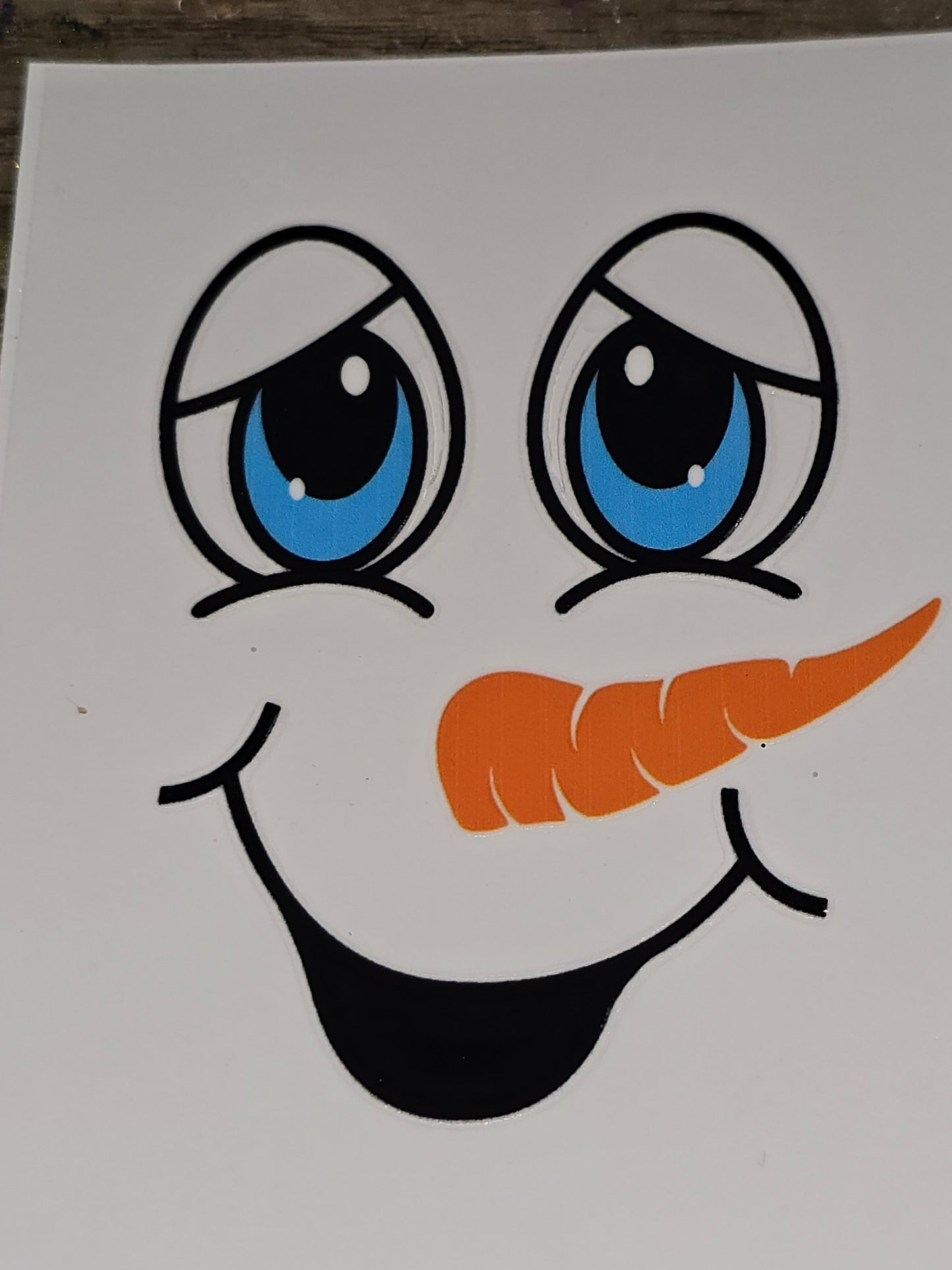 Snowman xl uvdtf faces