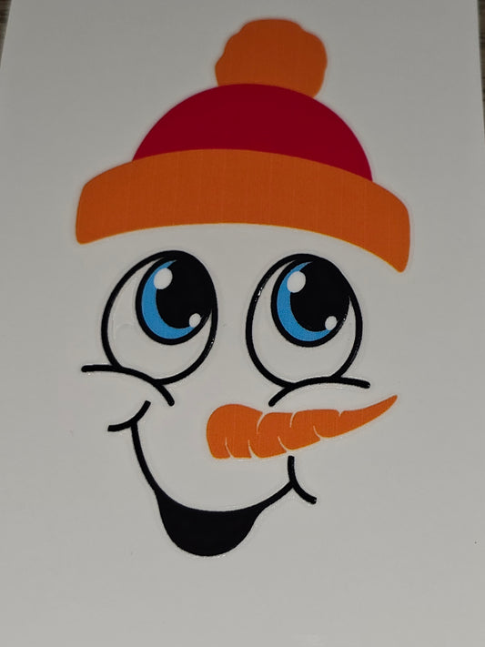Snowman xl uvdtf faces