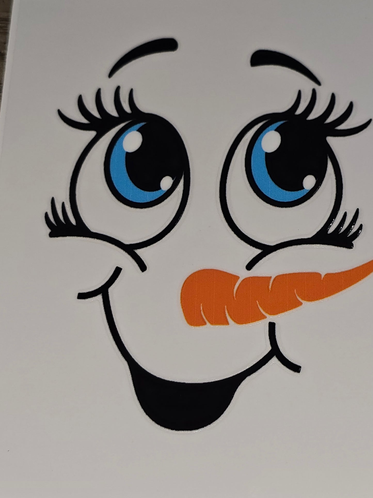 Snowman xl uvdtf faces