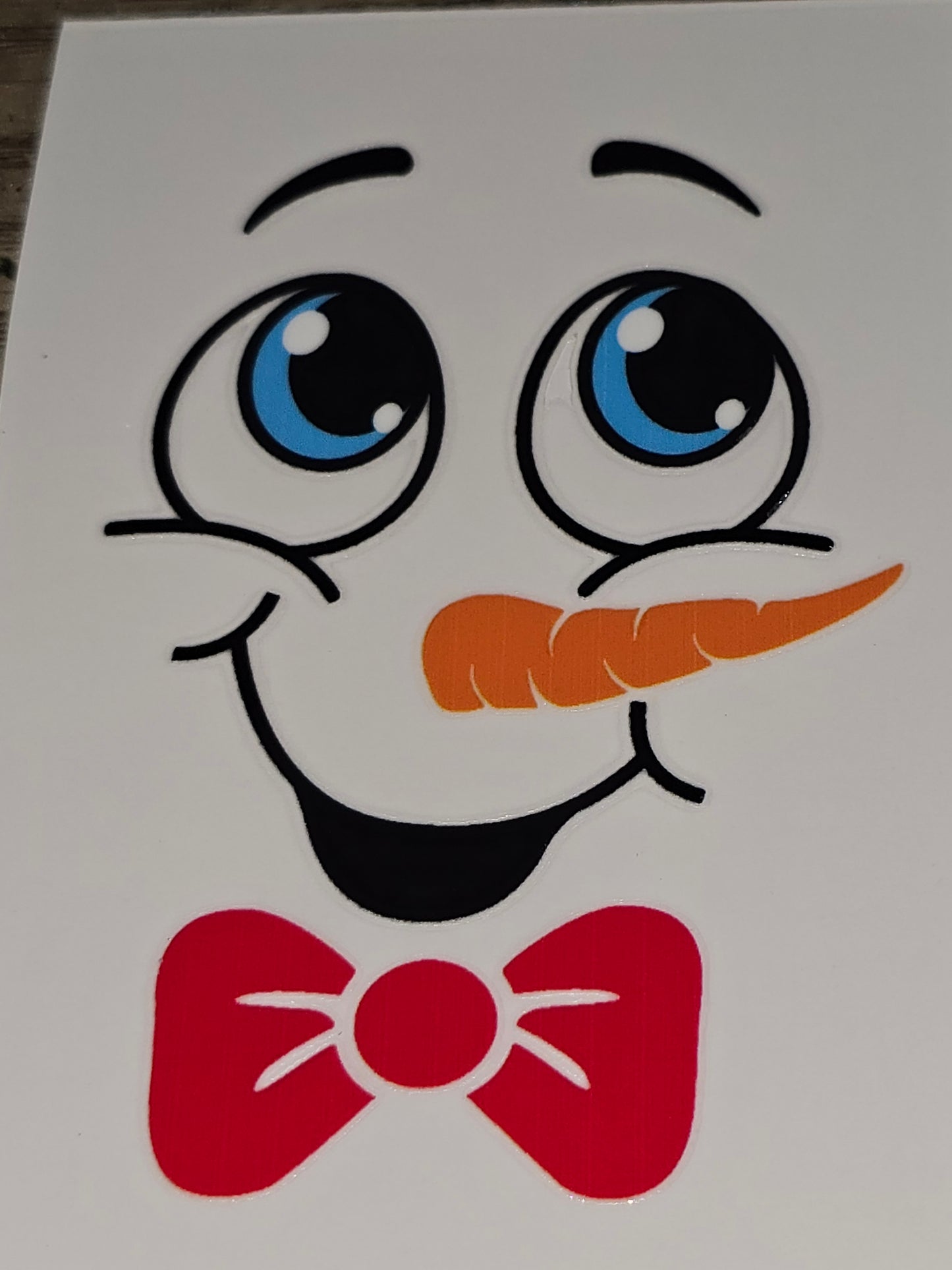 Snowman xl uvdtf faces