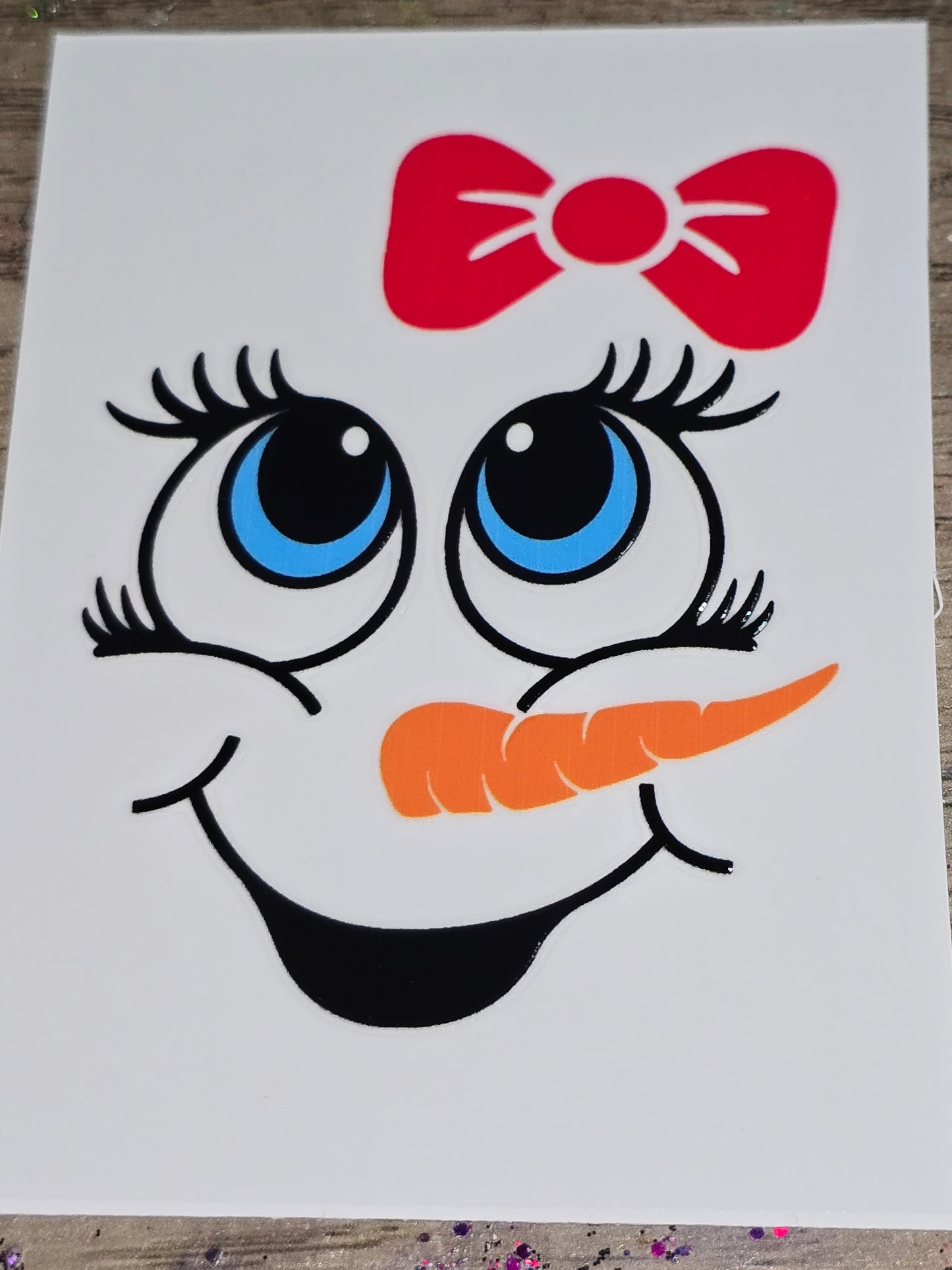 Snowman xl uvdtf faces