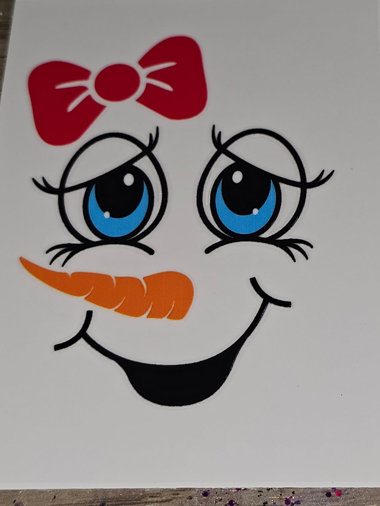 Snowman xl uvdtf faces