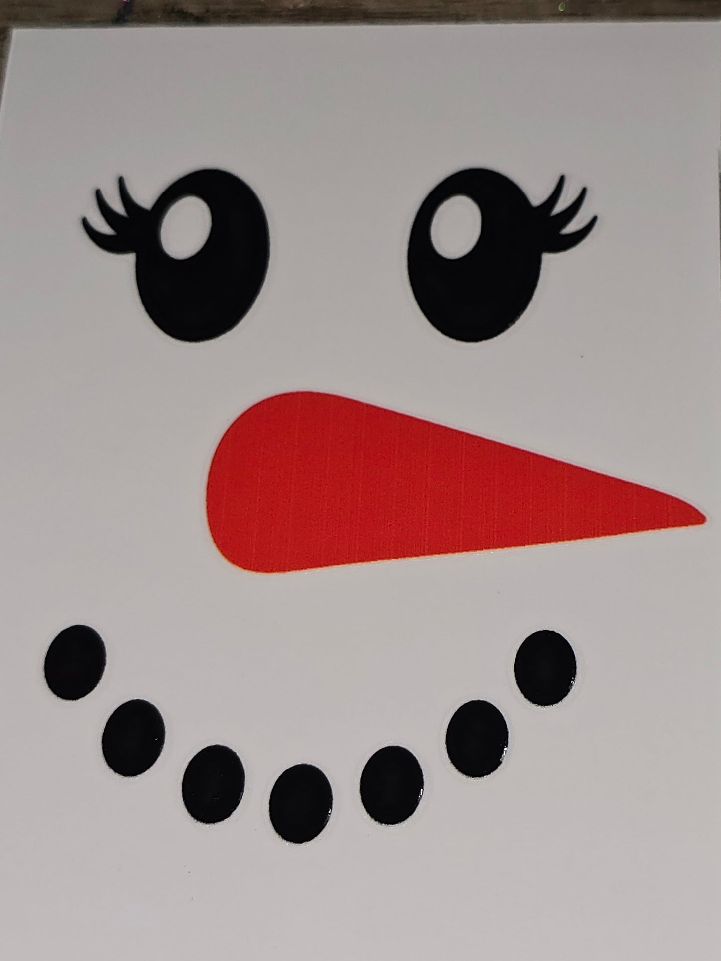 Snowman xl uvdtf faces