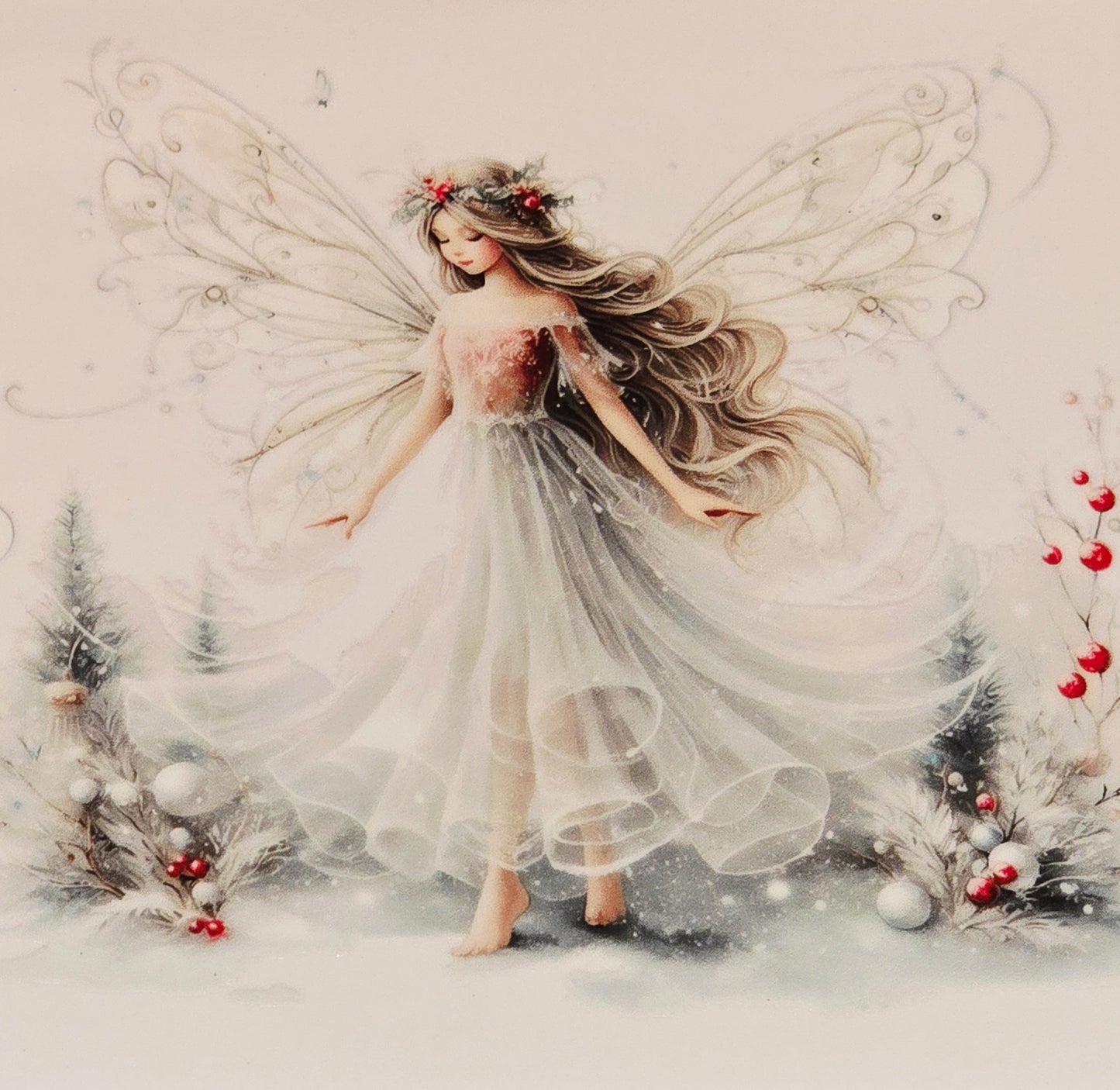 Winter fairies medium & xl uvdtf