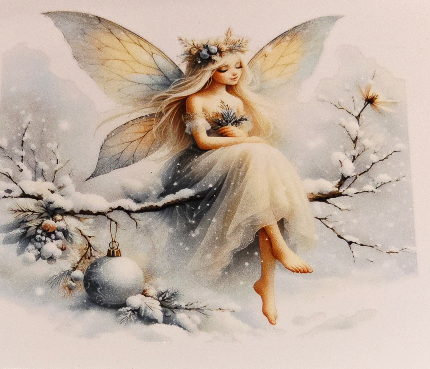 Winter fairies medium & xl uvdtf