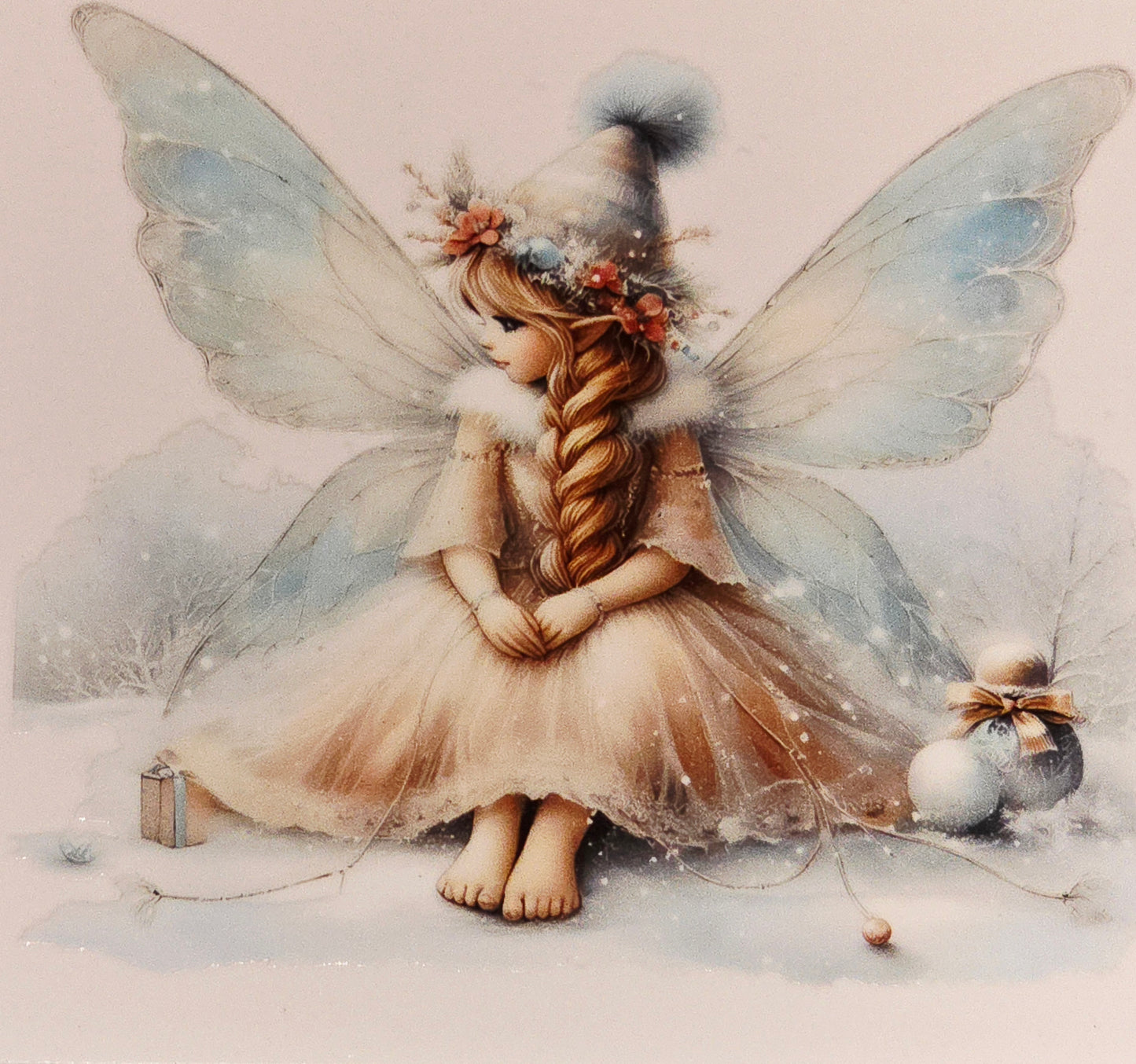 Winter fairies medium & xl uvdtf