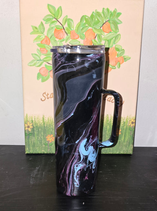 30 oz skinny hydro dipped tumbler