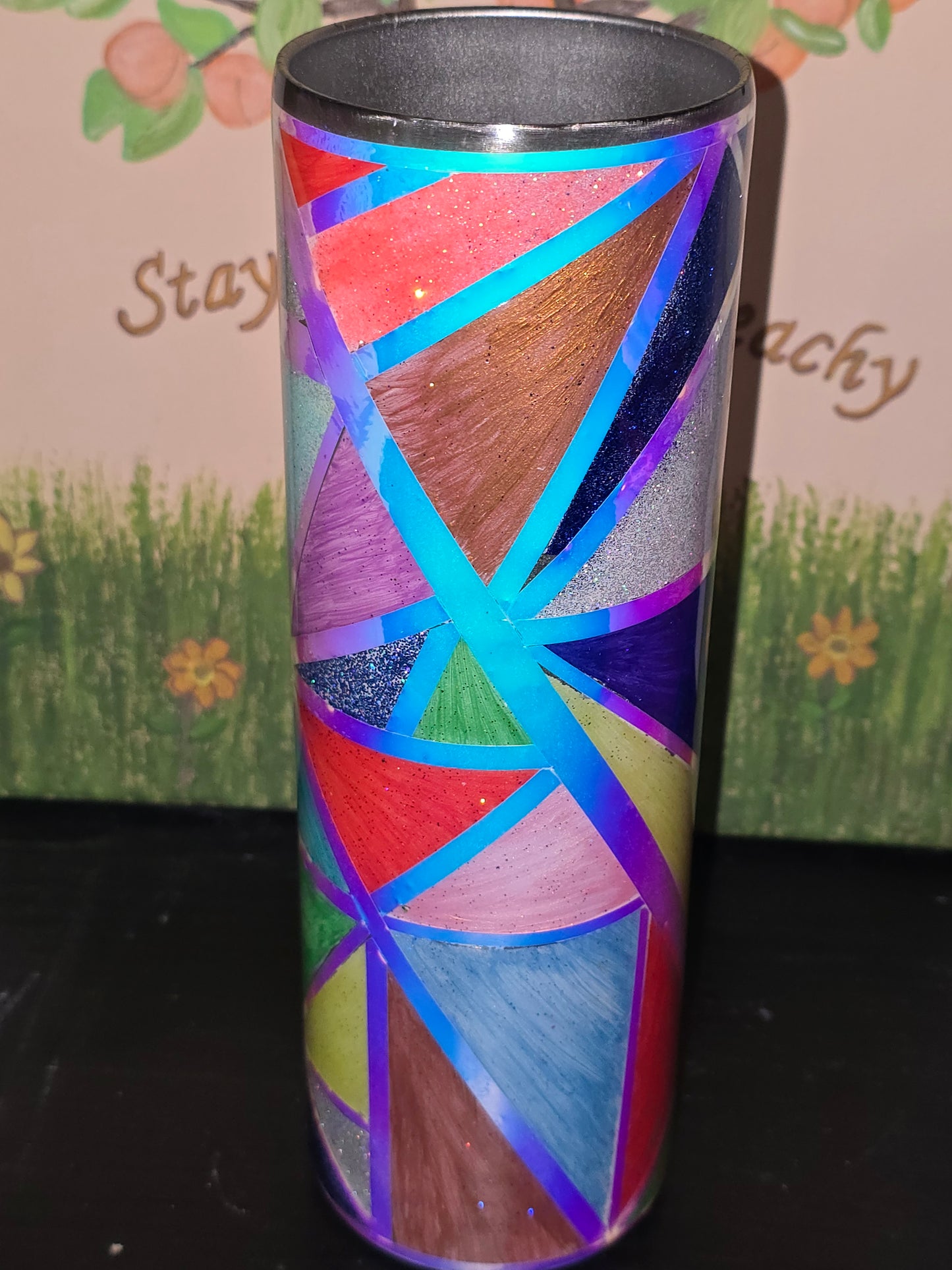 30 oz shattered glass