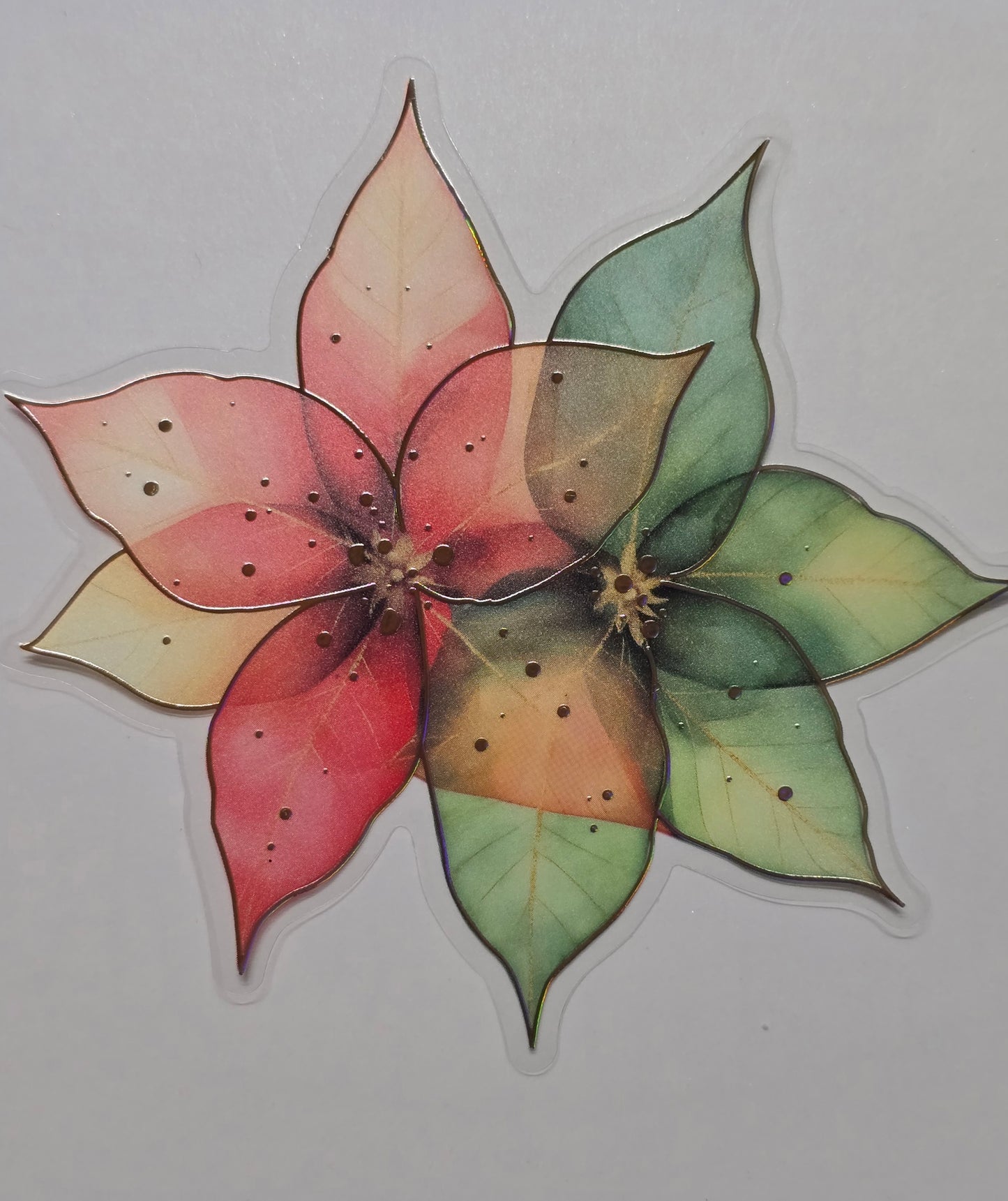 M30 tropical floral PET decals