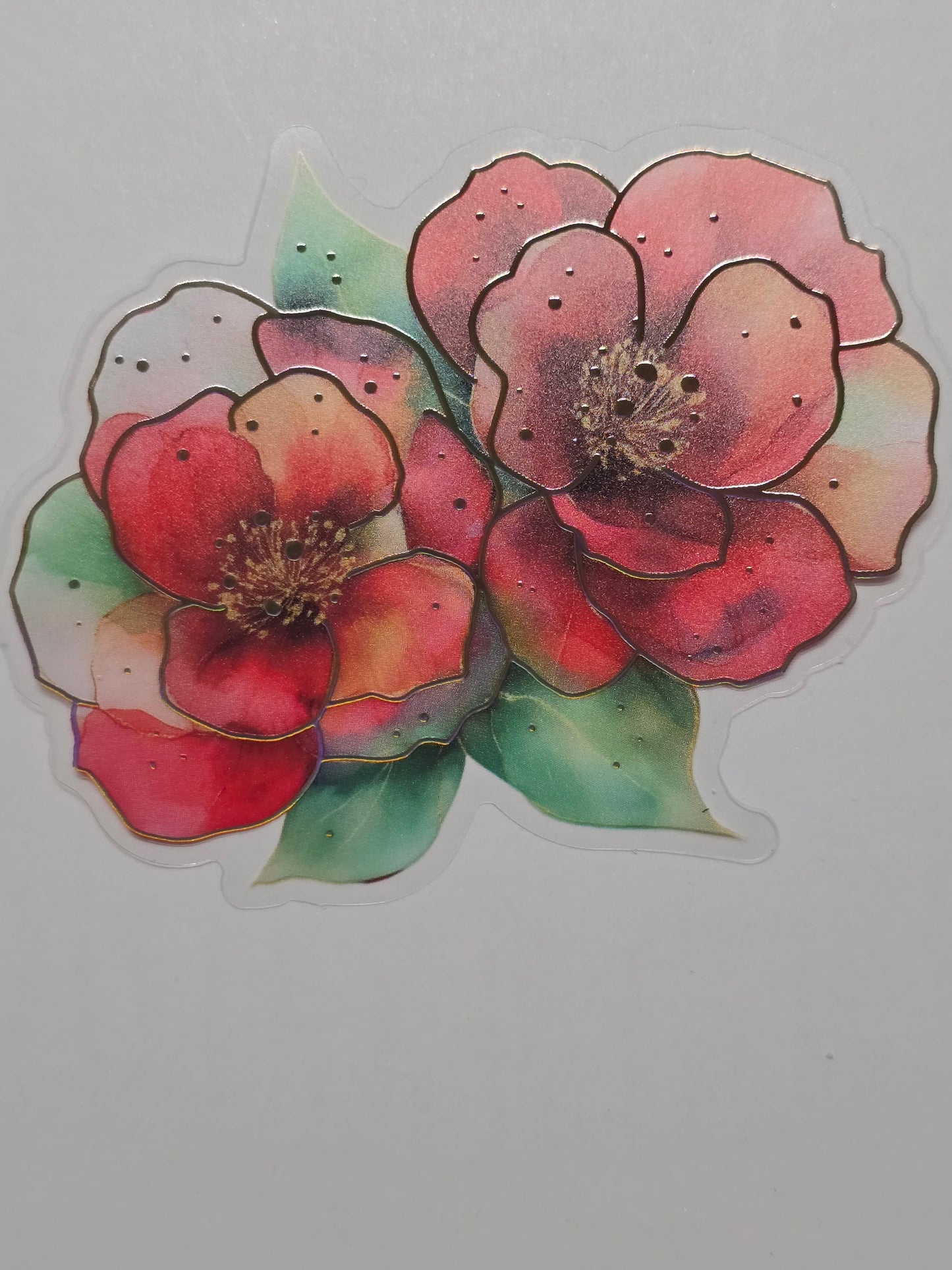 M30 tropical floral PET decals