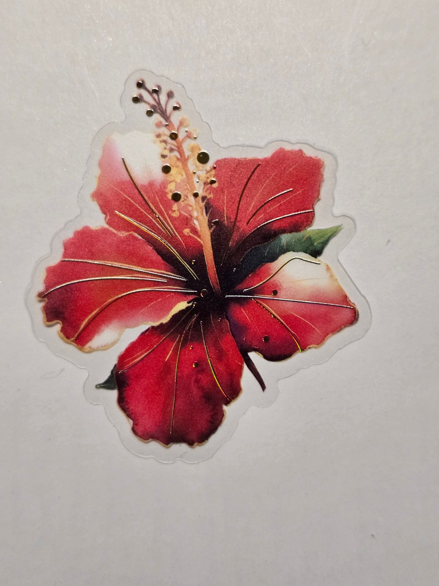 M30 tropical floral PET decals