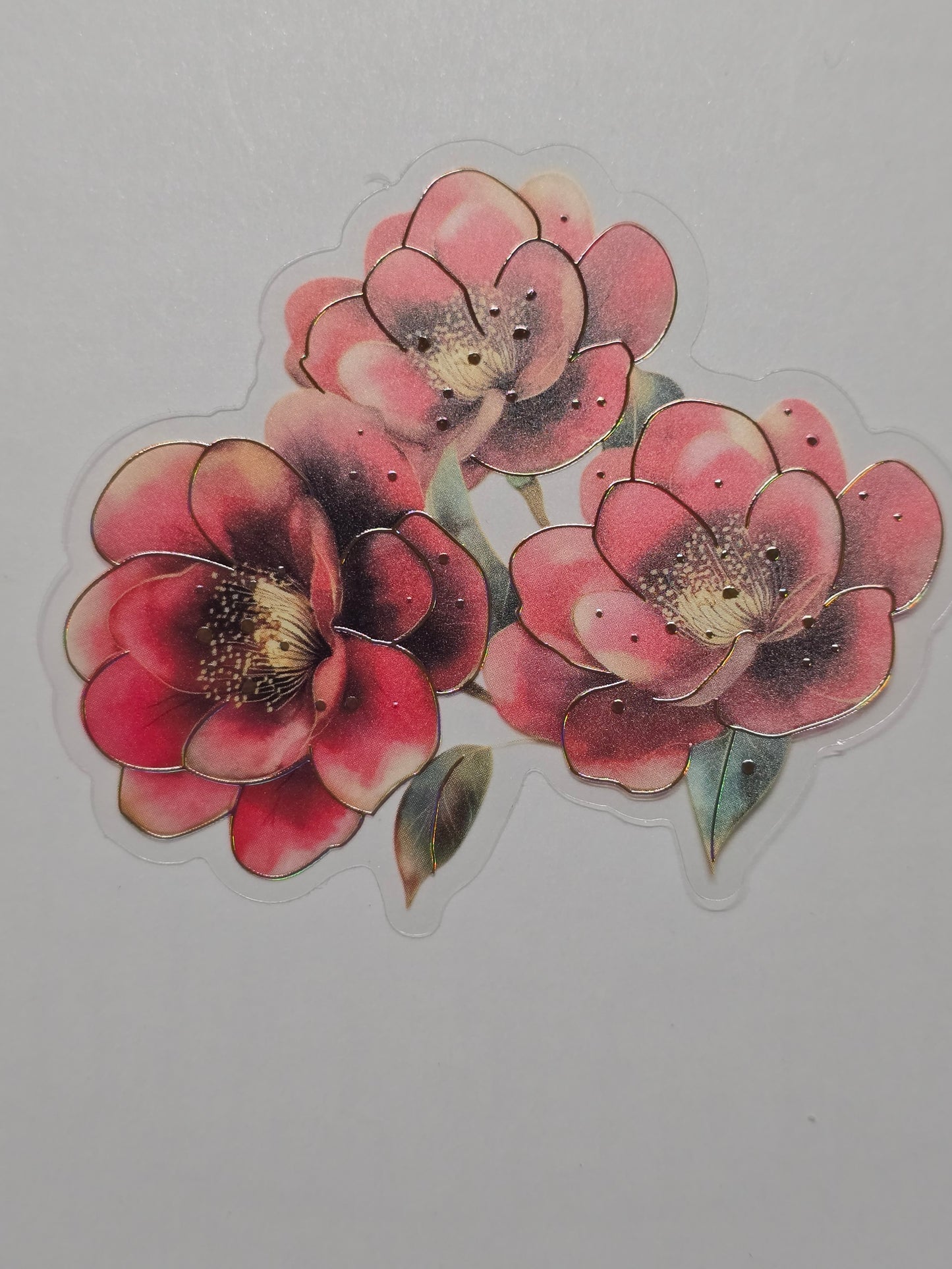 M30 tropical floral PET decals