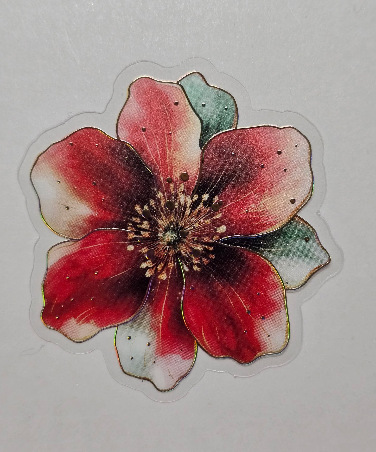 M30 tropical floral PET decals