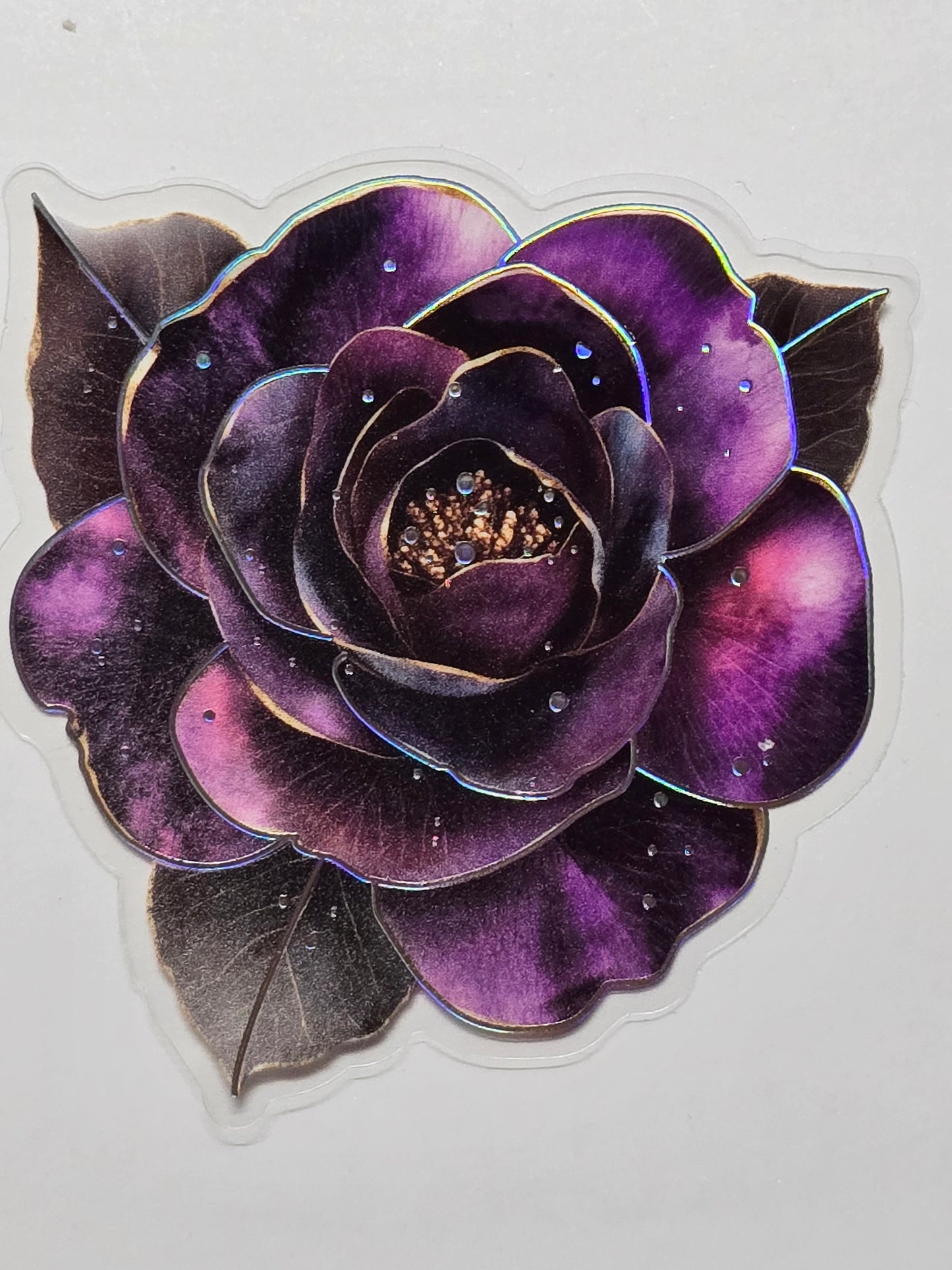 M30 Purple floral PET decals