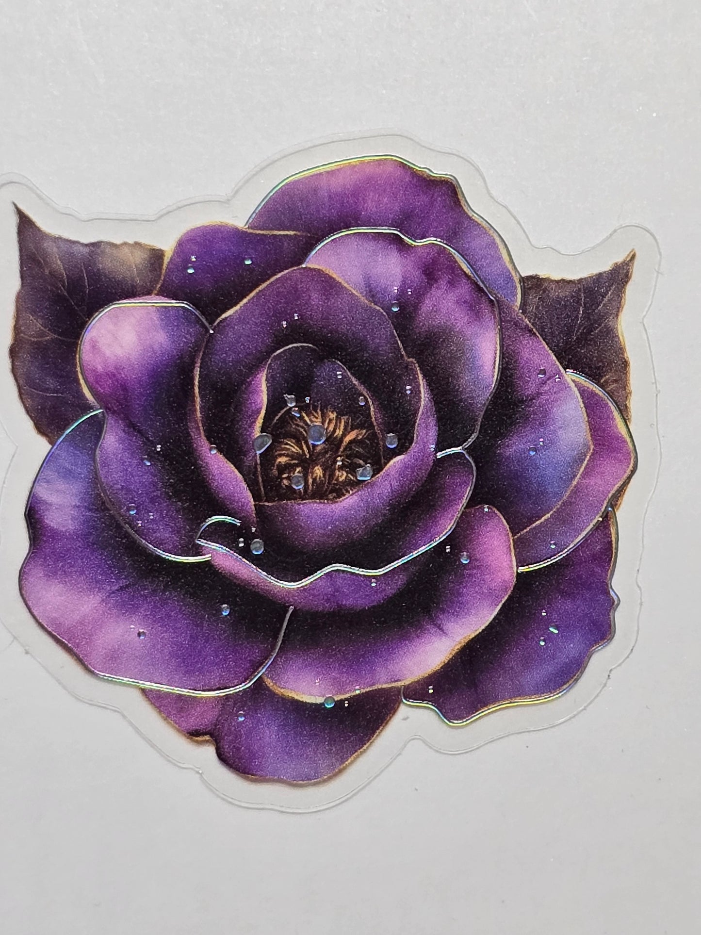 M30 Purple floral PET decals