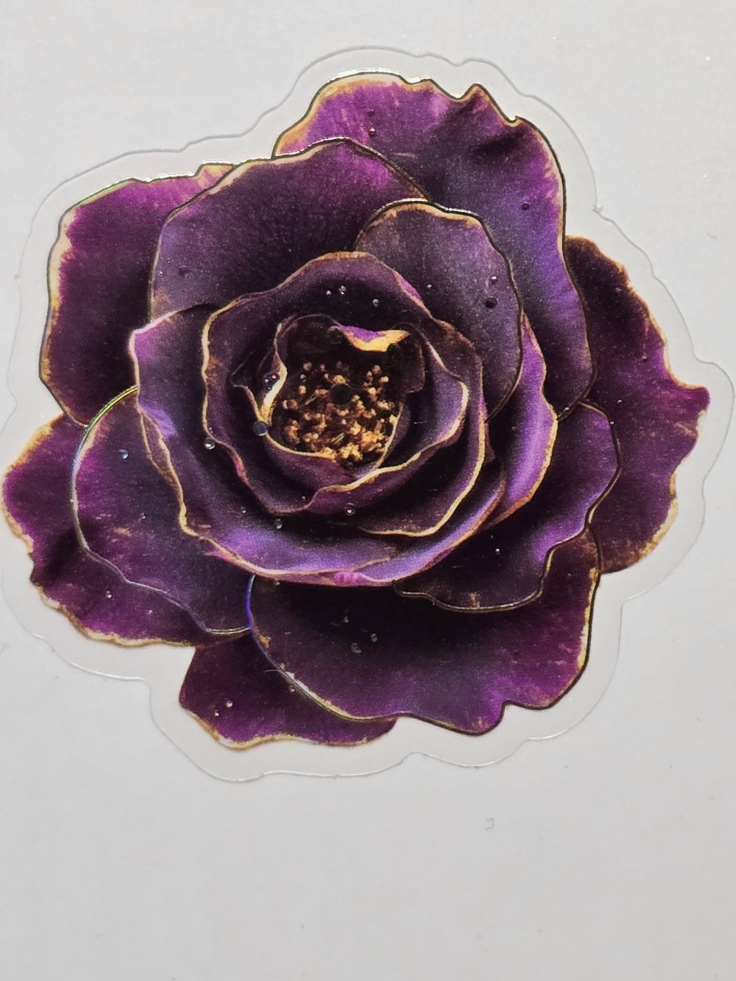 M30 Purple floral PET decals