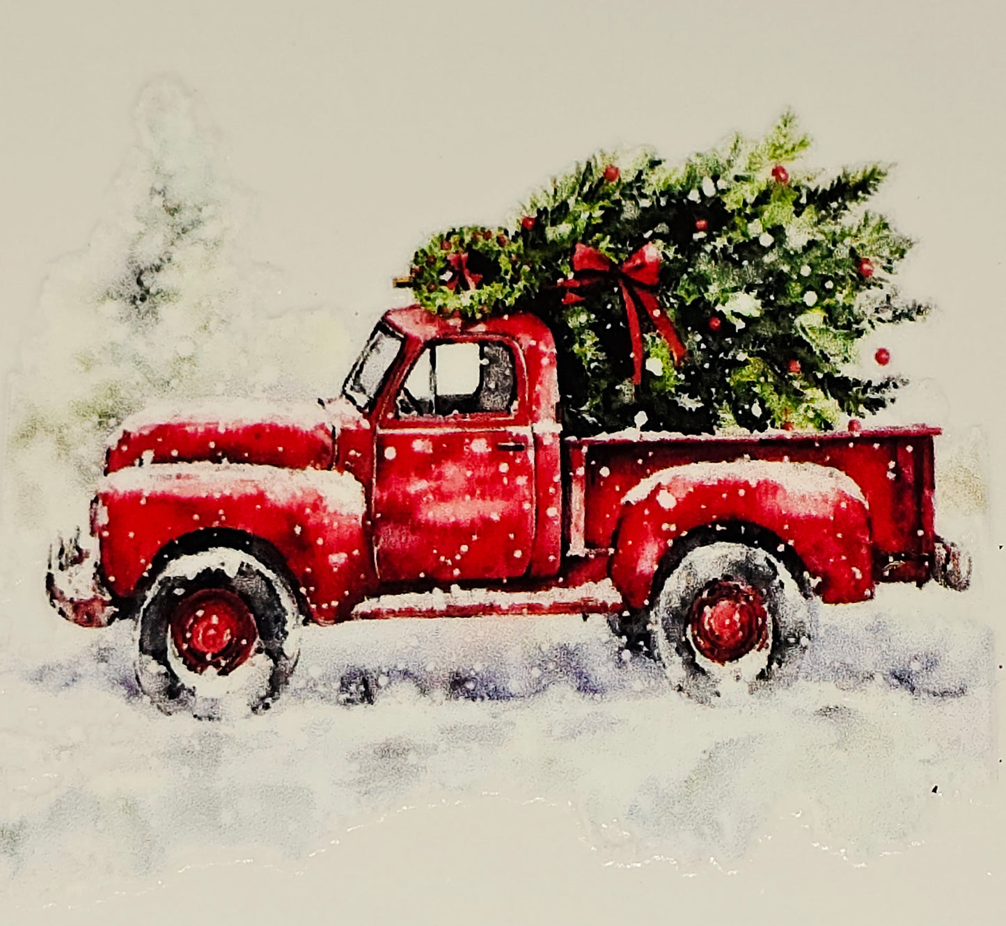 M33, XL11 medium christmas truck uvdtf decals