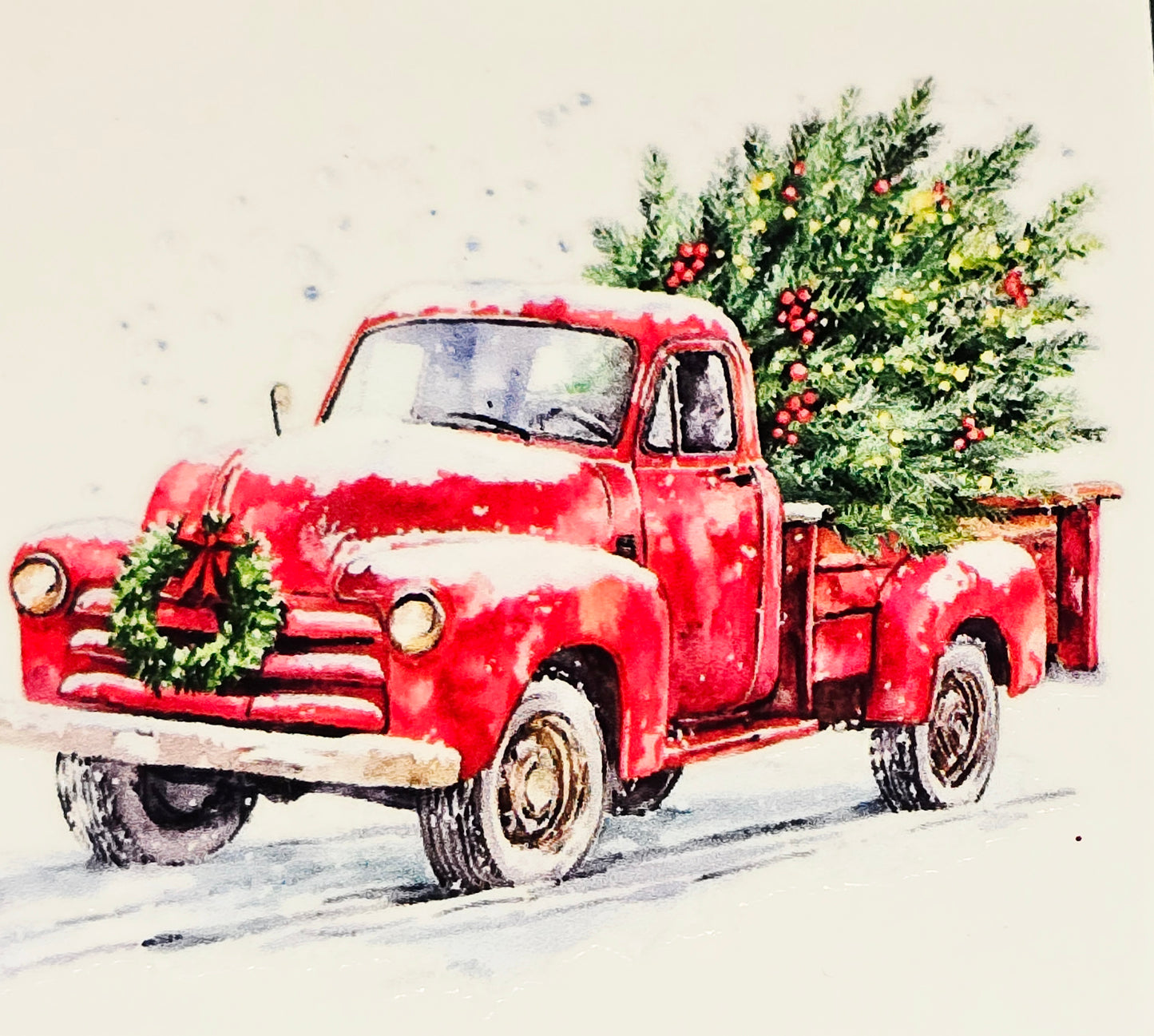 M33, XL11 medium christmas truck uvdtf decals