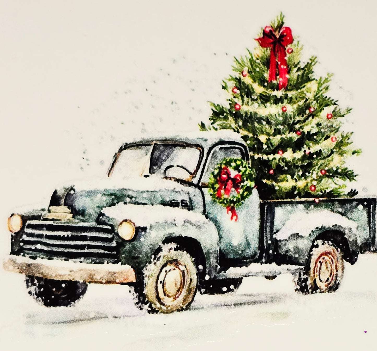M33, XL11 medium christmas truck uvdtf decals