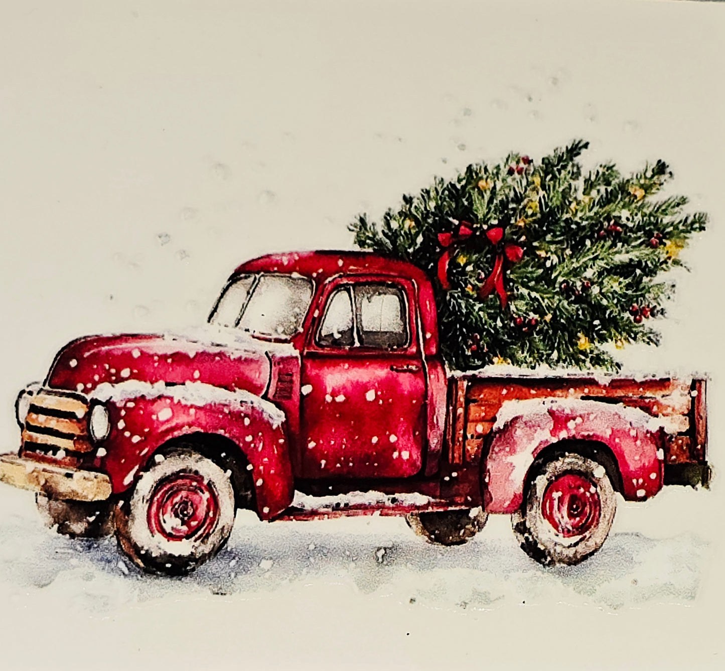 M33, XL11 medium christmas truck uvdtf decals