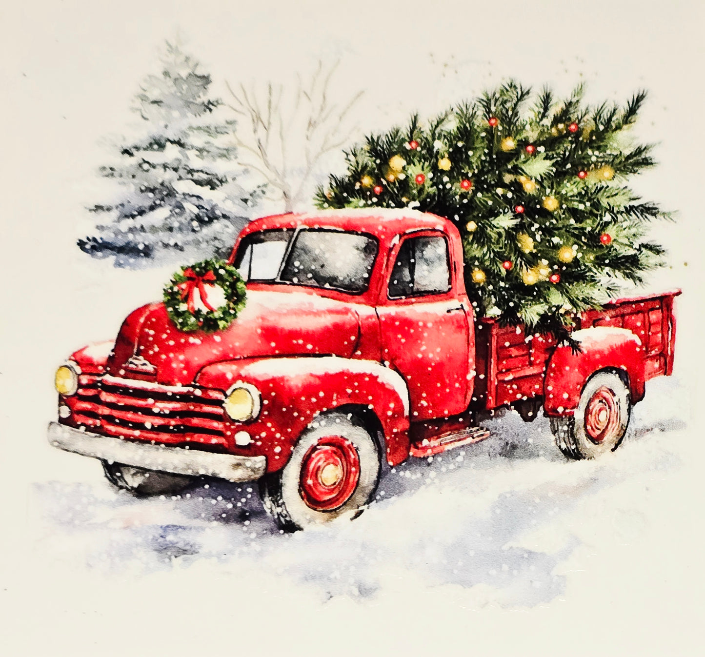 M33, XL11 medium christmas truck uvdtf decals