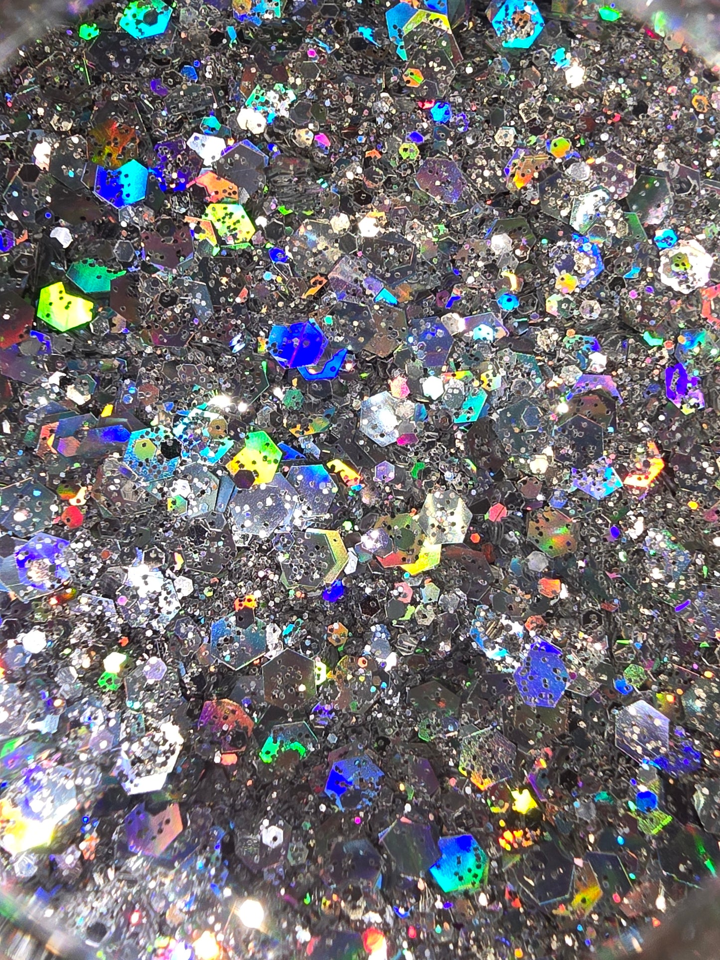 Silver Winds Holographic Chunky Glitter