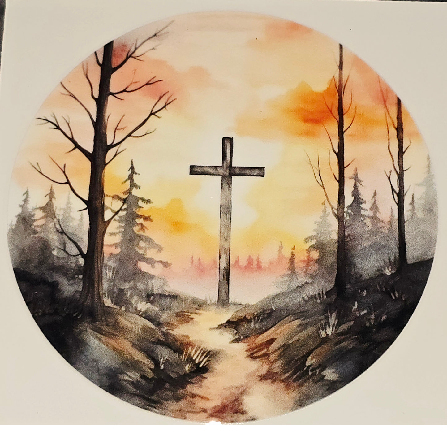 M22, XL6 Watercolor cross UVDTF decals