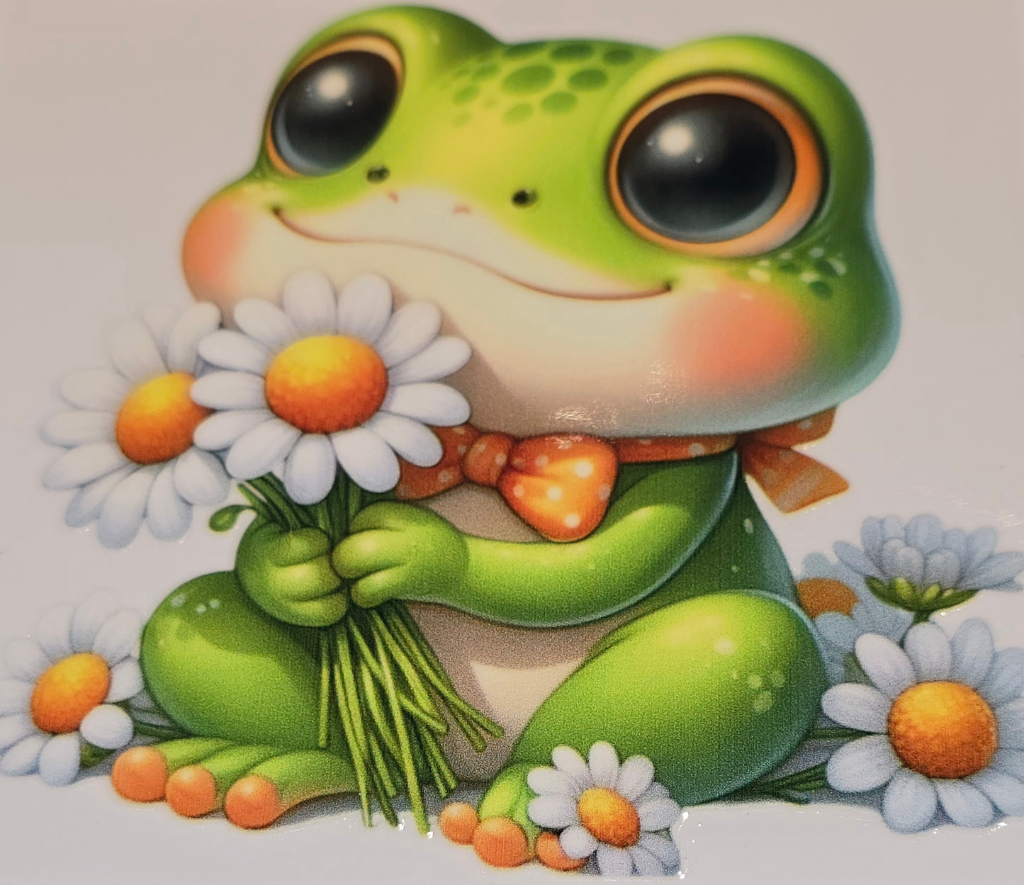 XL3 Daisies and froggies uvdtf