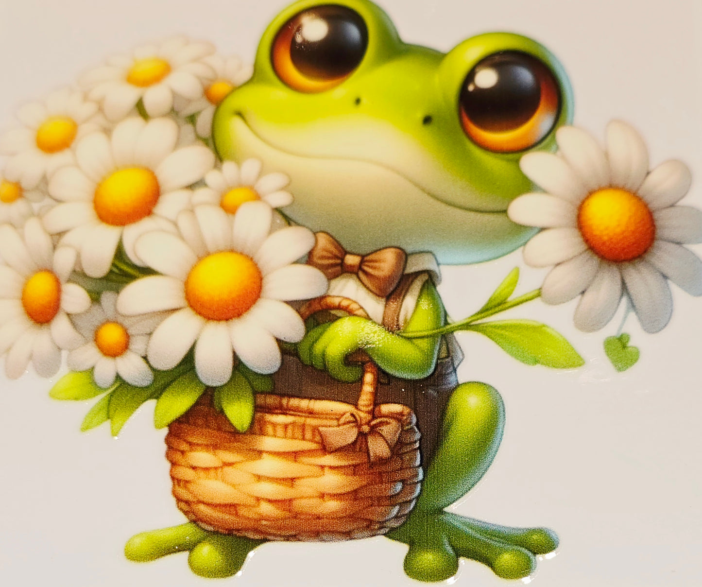 XL3 Daisies and froggies uvdtf