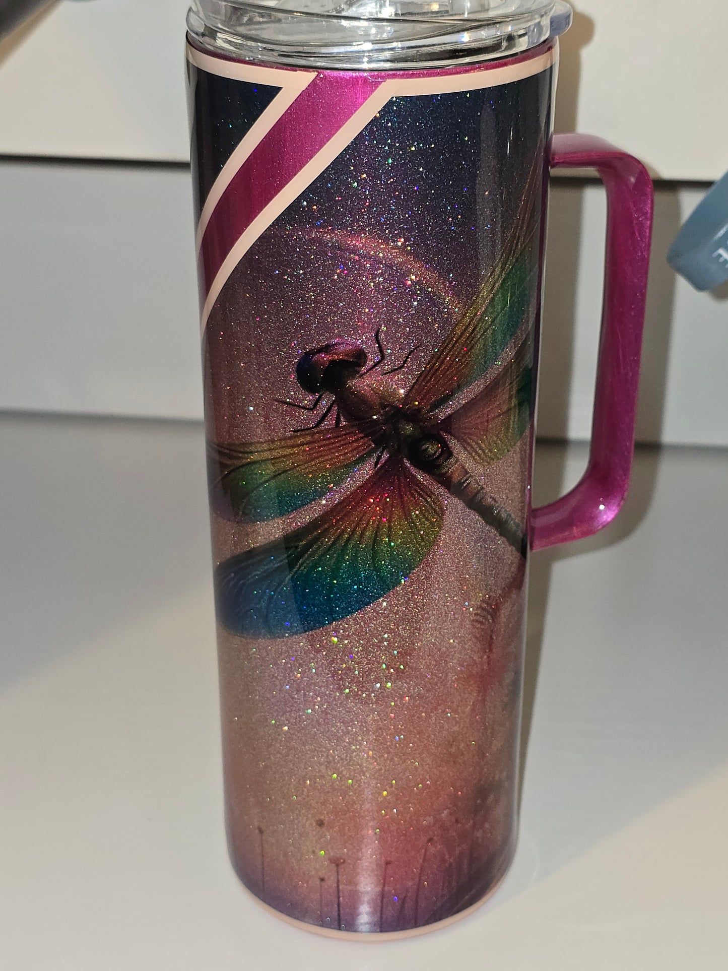 20 oz skinny dragonfly tumbler