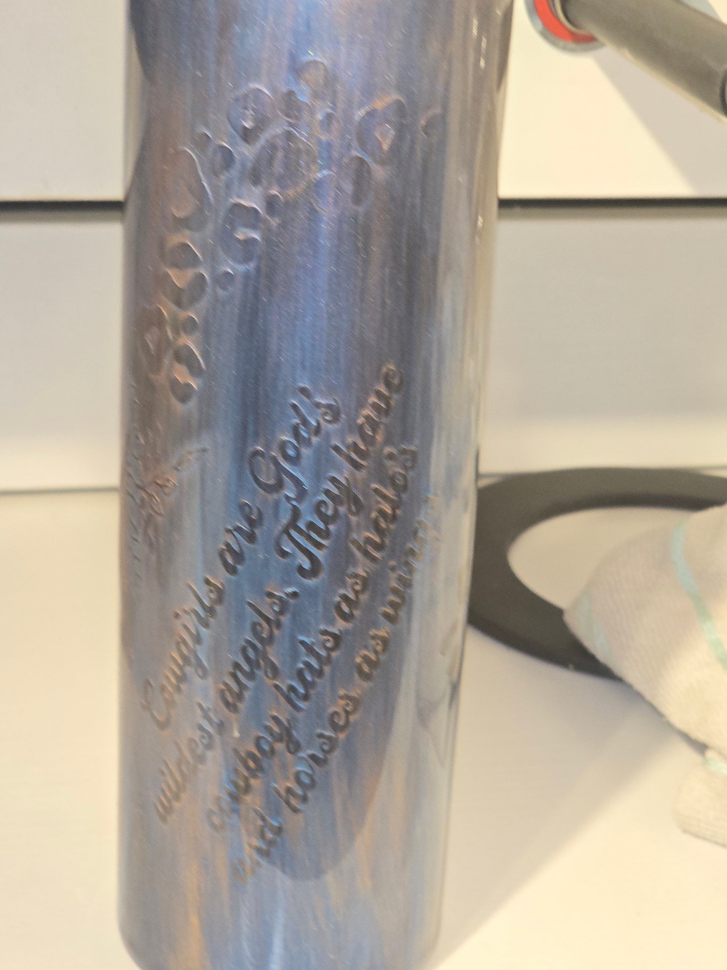 30 oz cowgirl distressed icing tumbler