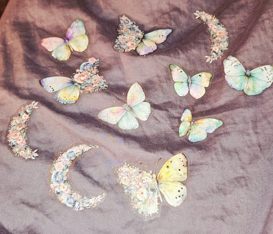 M18 pastel floral butterflies & moons