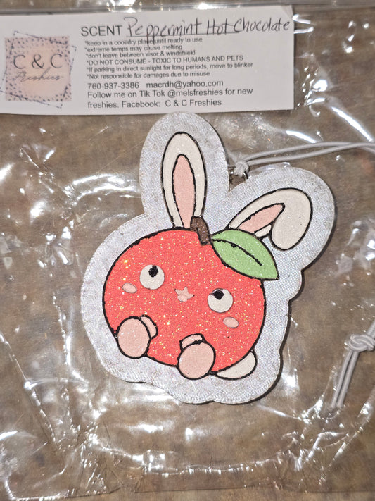 Peach bunny freshie