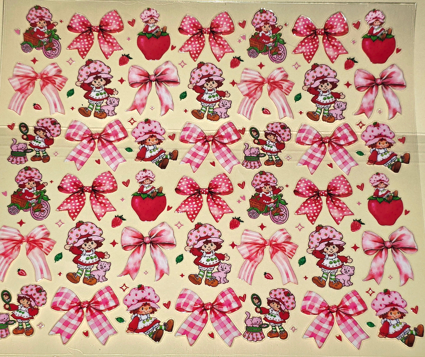 Strawberry shortcake uvdtf wrap