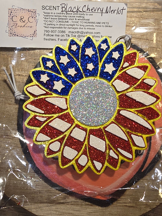 Patriotic sunflower freshie