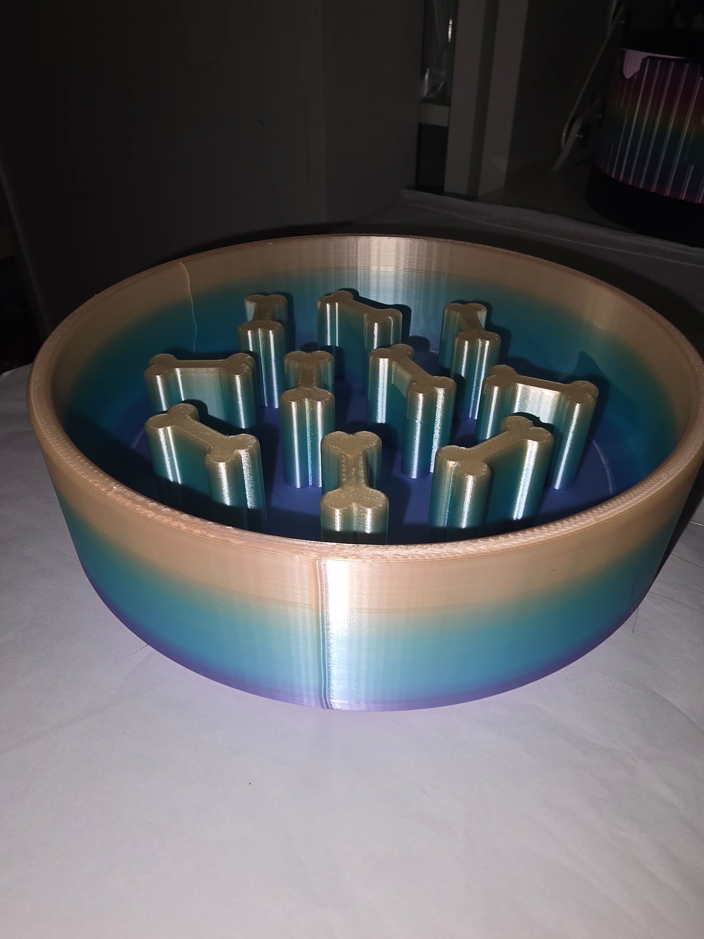 Slow feed small pet bowl