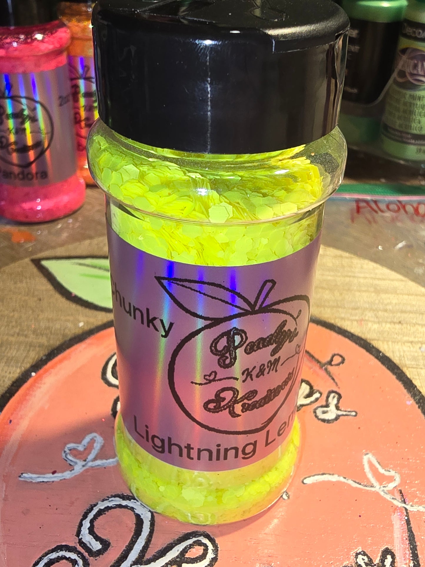 Matte Neon Chunky glitter
