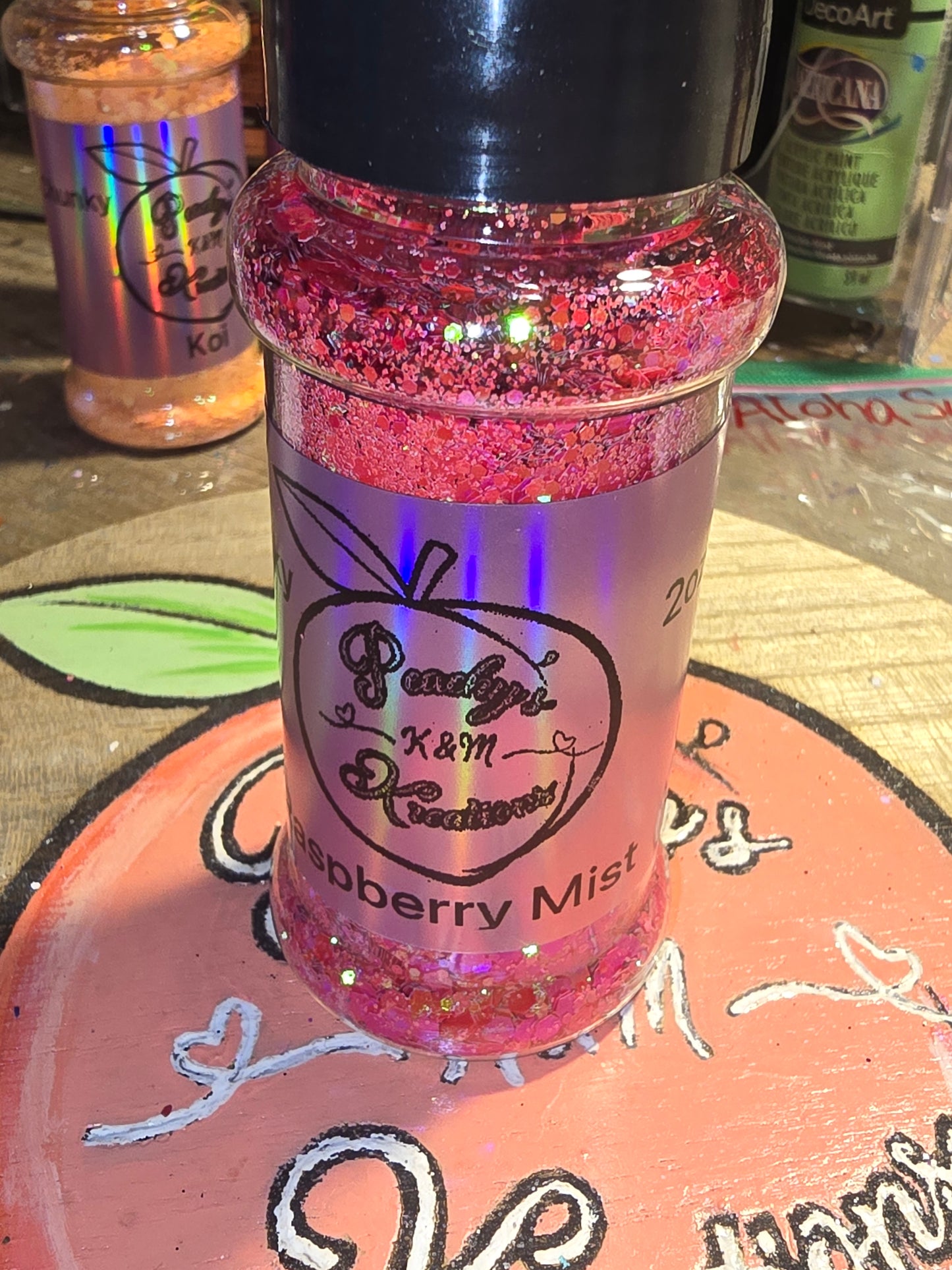 Raspberry Mist chunky glitter