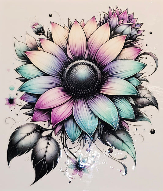 M36, XL7 Pastel sunflowers uvdtf decals