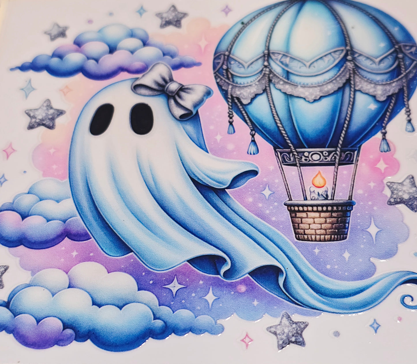 XL2 Halloween ghosts XL uvdtf decals