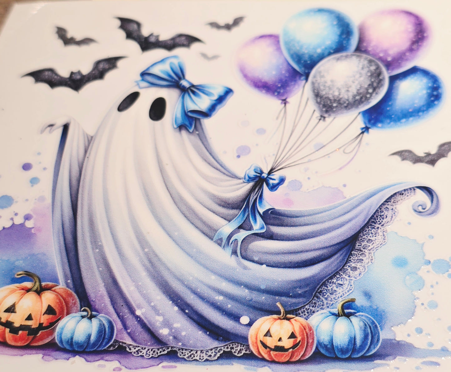 XL2 Halloween ghosts XL uvdtf decals