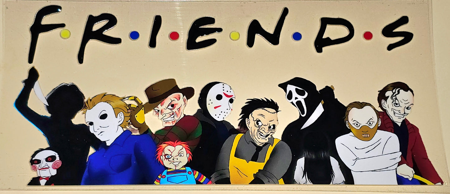 Horror friends uvdtf wrap