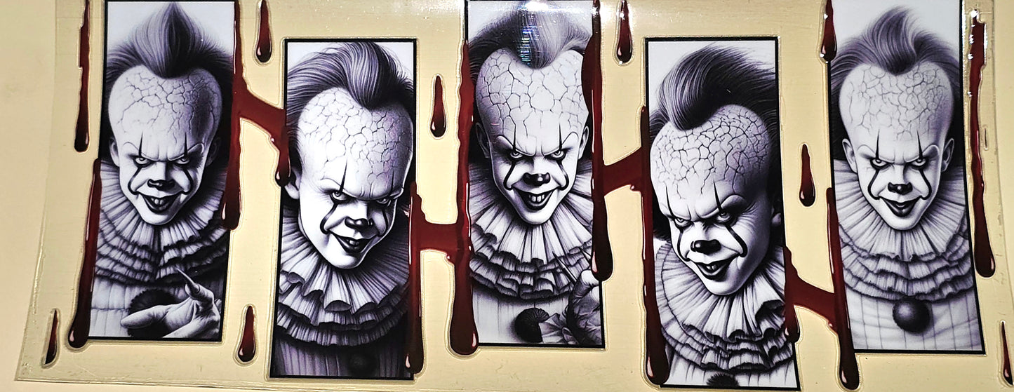 Clown uvdtf wrap
