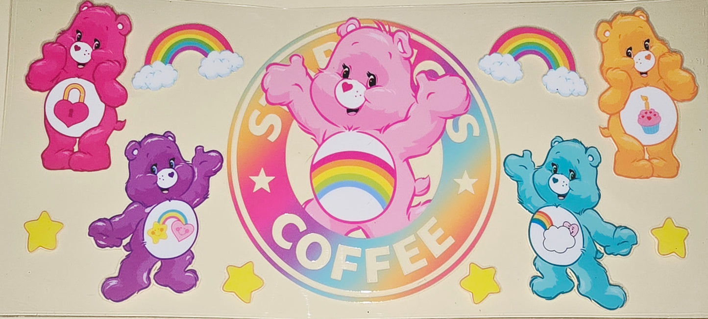 Bears coffee uvdtf wrap