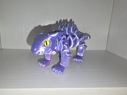 3D skeletal standing dinosaur