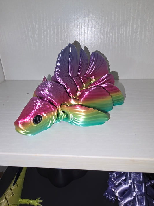 3D rainbow beta fish