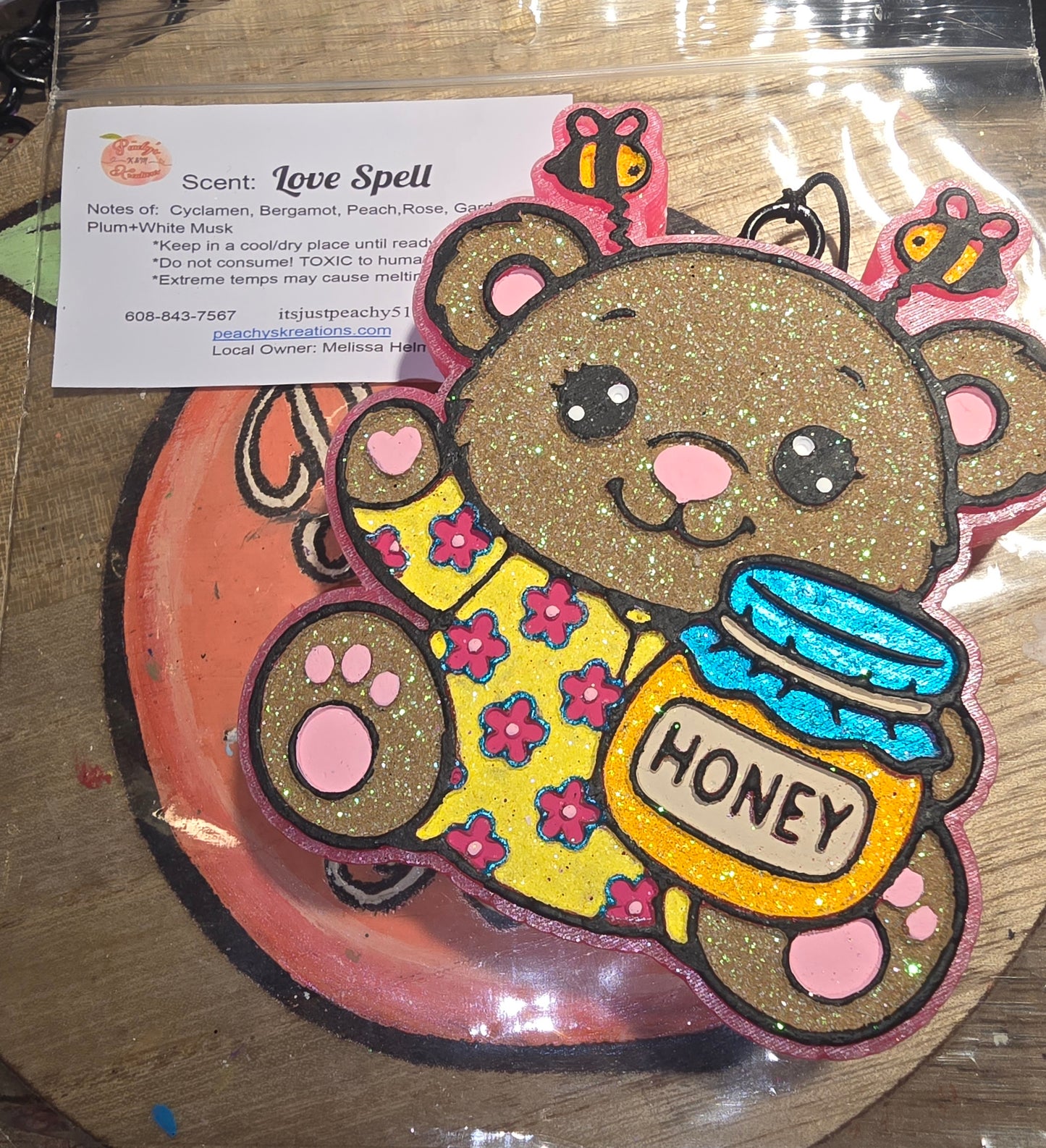 Honey Pot Bear car freshie