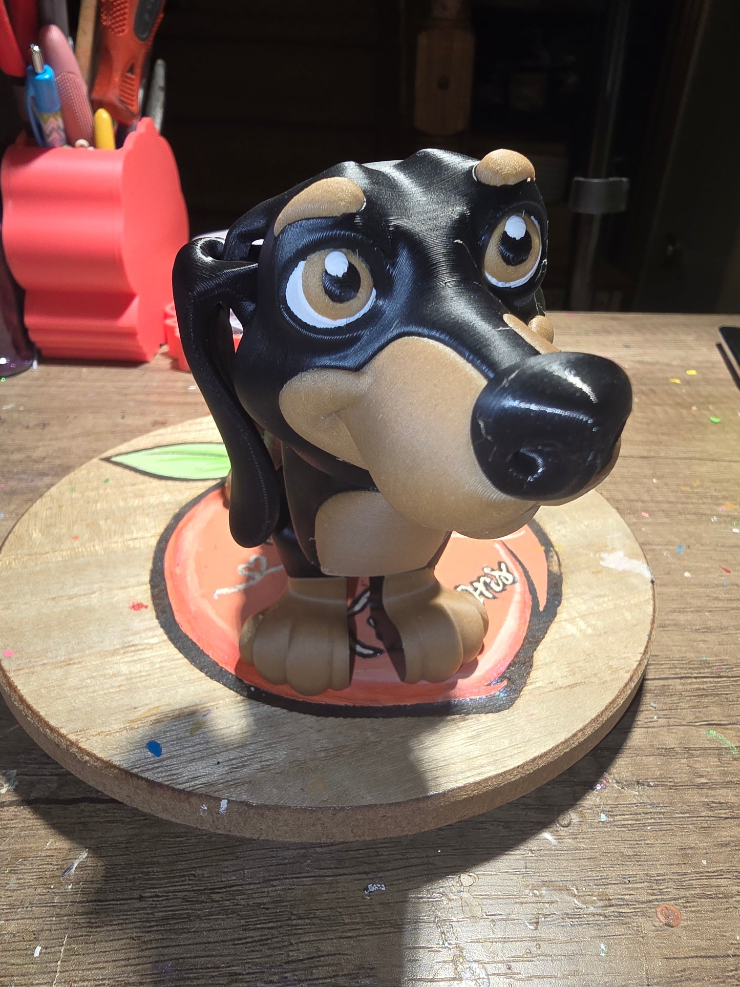 3D wiggle butt weenie dog