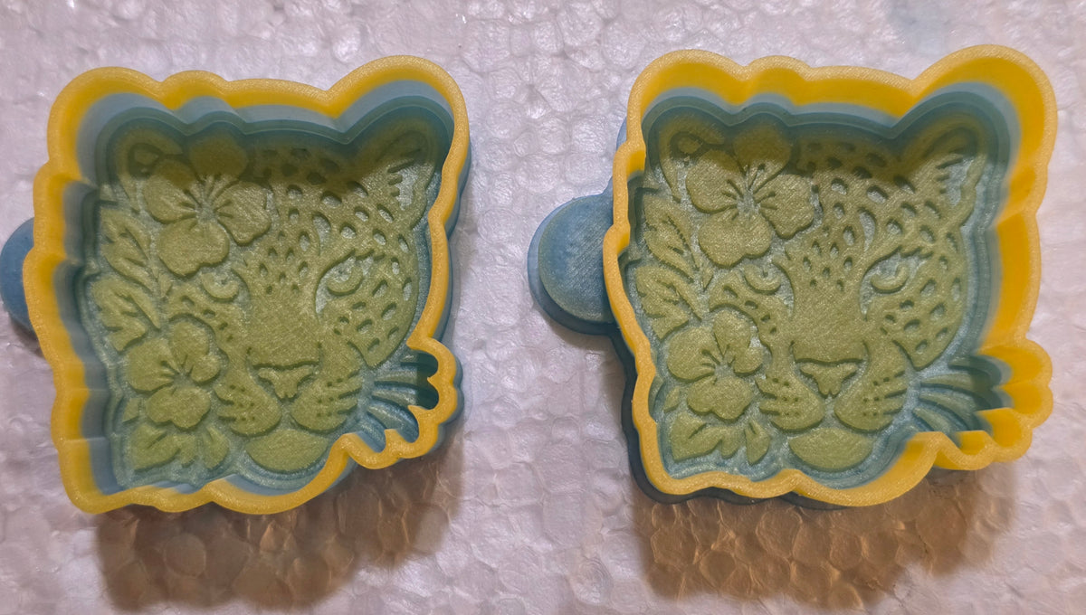 Hawaiian leopard car freshie mold set