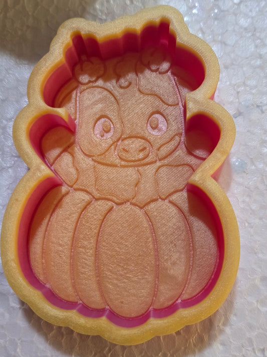 Pumpkin cow car freshie mold set